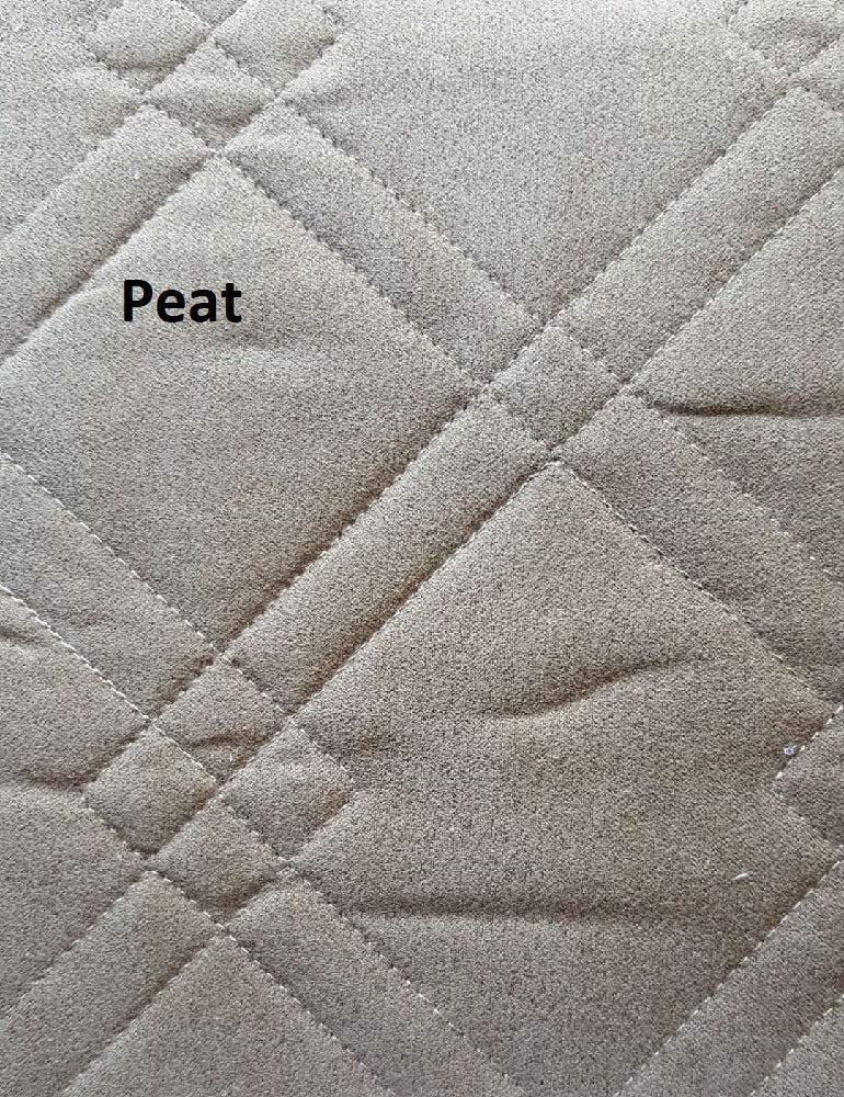 OctoRose Waterproof Brown, Peat, Camel or Beige Quilted Micro Suede Improved Anti-Slip Grip Sofa  Couch Protector Sectional Sofa Cover Removable  Adjustable Strap Under The Sofa Seat Cushion