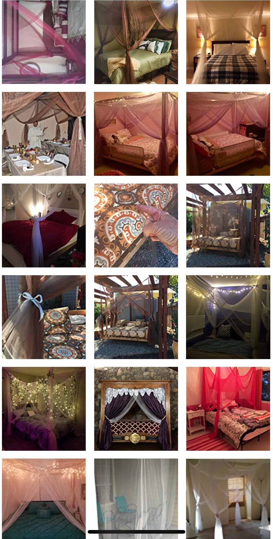 OctoRose Bed Canopy Mosquito Net