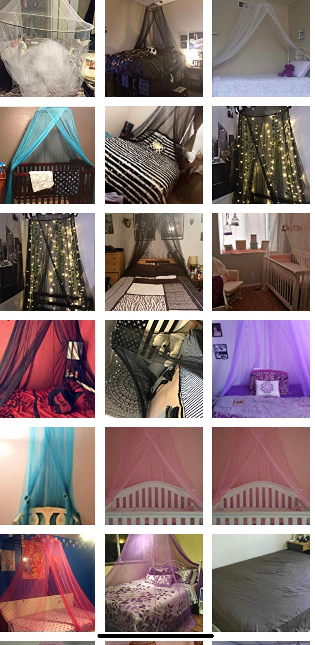 octorose bed canopy mosquito net