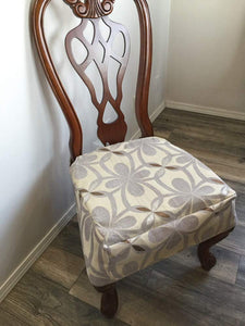 how to cover dining room chair seats