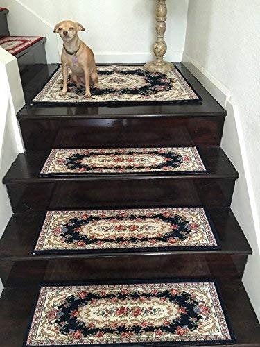 Acrylic Non-Slip Stair Runner Rug Stair Treads Cover Size (Set of