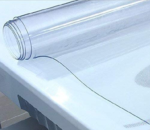 OctoRose Cut Size in USA for You Soft Glass Crystal Clear Transparent PVC Table Cover Furniture Protector Pad