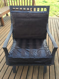 OctoRose Leather Look Brown or Black and Solid Micro Suede Reversible 3 Side Zipper Patio Chair Back or Chair Seat Cushion Cover  20x25" or 24x25"