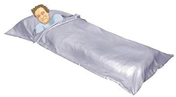 OctoRose  Silky Satin Cocoon Sack Sleep Bag Sheet for Travel Hotel Sleep Over Camping Sleep Bag Inner Protector and Flat Sheet Alternative