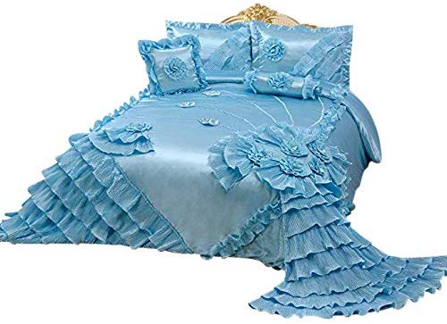 OctoRose Royalty Oversize Wedding Bedding Bedspread Comforter Quilts Set