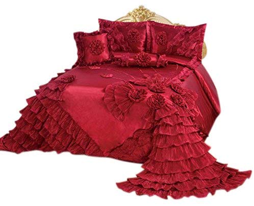 OctoRose Royalty Oversize Wedding Bedding Bedspread Comforter Quilts Set